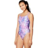 Speedo Womens Swimsuit One Piece Prolt Volt Back PrintedWashed Tie Dye