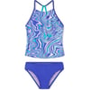 Speedo Womens Swimsuit Two Piece Tankini Thin StrapPurple Hebe