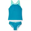 Speedo Girls Swimsuit Two Piece Tankini Mesh Thick StrapCapri Breeze Mesh