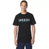 Speedo Mens Uv Swim Shirt Graphic Short Sleeve TeeBlock Black Eco