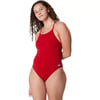 Speedo Womens Standard Swimsuit One Piece Endurance Strappy SolidSpeedo Red