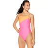 Speedo Womens Swimsuit One Piece Endurance Turnz Tie Back SolidPink Glo Splice