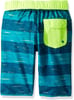 Speedo Boys Swim Trunk Knee Length Boardshort EBoard PrintedStripe Marine Green