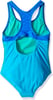 Speedo Girls Swimsuit One Piece Mesh Splice Thick StrapCyan