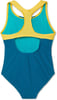 Speedo Girls Swimsuit One Piece Mesh Splice Thick StrapOcean Depths