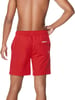 Speedo Mens Swim Trunk Mid Length Redondo SolidHigh Risk Red