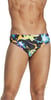 Speedo Mens Swimsuit Brief Endurance Lite Turnz PrintedBlackYellow