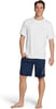 Speedo Mens UV Swim Shirt Basic Easy Short Sleeve Regular FitWhite