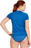 Speedo Womens Solid Short Sleeve RashguardSpeedo Blue