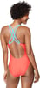 Speedo Womens Swimsuit One Piece Thin Strap High CutDiagonal Bittersweet