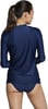 Speedo Womens Uv Swim Shirt Long Sleeve RashguardRedWhiteBlue Logo