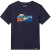 Speedo Boys Uv Swim Shirt Short Sleeve Tee GraphicBondi Peacoat