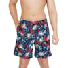 Speedo Mens Swim Trunk Mid Length Redondo FloralGarden RedWhiteBlue