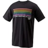 Speedo UnisexAdult TShirt Short Sleeve Crew Neck Pride GraphicPride Multi Black