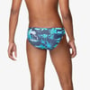 imageSpeedo Mens Standard Swimsuit Brief Creora Highclo Printed Paradise Peacoat 34