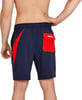 imageSpeedo Mens Swim Trunk Mid Length Redondo SolidBoom RedPeacoat