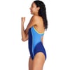 imageSpeedo Womens Swimsuit One Piece Quantum Splice Thin Strap High Cut SolidCerulean Blue