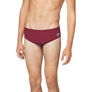 Speedo Mens Standard Swimsuit Brief Endurance Solid AdultTeam Maroon