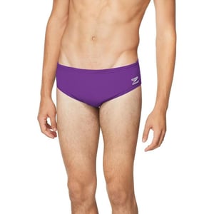 Speedo Mens Standard Swimsuit Brief Endurance Solid AdultTeam Purple