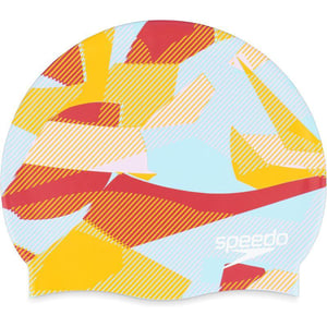 Speedo Swim Cap SiliconeElastomericTiger Ocean Depths