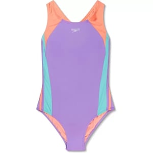 Speedo Girls Swimsuit One Piece Infinity Splice Thick StrapSweet Purple