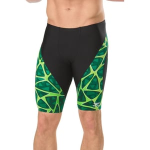 Speedo Mens Caged Out Jammer Endurance SwimsuitSpeedo Caged Green