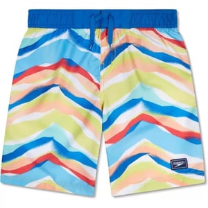 Speedo Boys Swim Trunk Knee Length Boardshort EBoard PrintedStencil Stripe