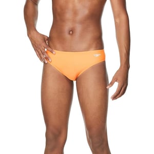 Speedo Mens Standard Swimsuit Brief Endurance The One Orange POP 34Speedo Mens Standard Swimsuit Brief Endurance The One Orange POP 34