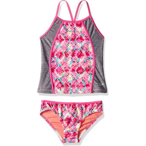 Speedo Rhythmic Tie Dye Tankini Two Piece SwimsuitPink