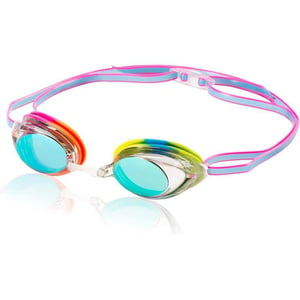 Speedo UnisexAdult Swim Goggles Mirrored Vanquisher 20New Rainbow Brights