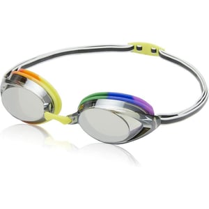 Speedo UnisexAdult Swim Goggles Mirrored Vanquisher 20RainbowGrey Medium