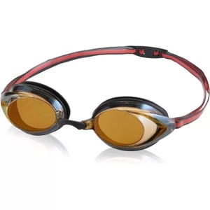 Speedo UnisexAdult Swim Goggles Mirrored Vanquisher 20BlackAmber