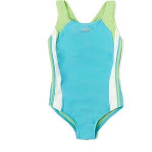 Speedo Girls Swimsuit One Piece Infinity Splice Thick StrapBlue Atoll