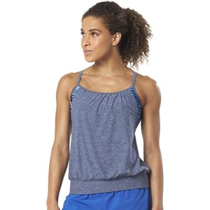 Speedo Womens Swimsuit Top Tankini BlousonBlue Smoke