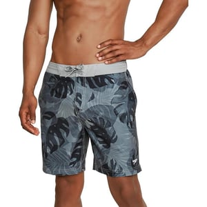 Mens Swim Trunk Knee Length Boardshort Bondi Printed18 Palm Monument