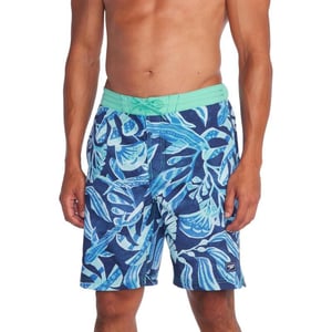 Mens Swim Trunk Knee Length Boardshort Bondi Printed20 Racing Blend