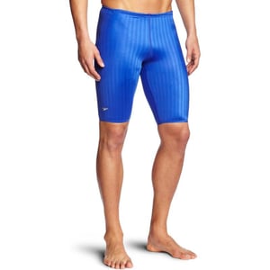 Speedo Big Boys Taper Splice Youth Jammer SwimsuitPolyester Royal Blue