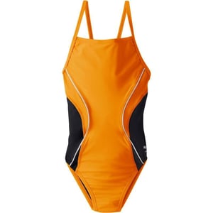 Speedo Big Girls Revolve Splice Energy Back Swimsuit24 Speedo Orange