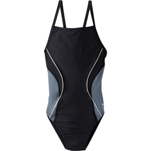 Speedo Big Girls Revolve Splice Energy Back SwimsuitBig Girls Speedo Black