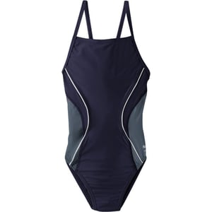 Speedo Big Girls Revolve Splice Energy Back SwimsuitBig Girls Speedo Navy