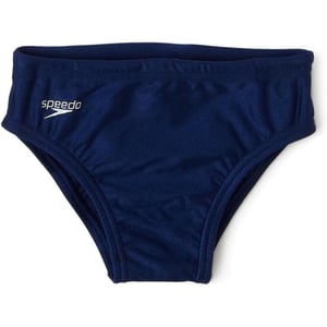 Speedo Boys Swimsuit Brief Powerflex Eco Solid Youth  DiscontinuedNavy