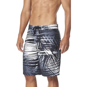 Speedo Boys Thru Way Stripe eBoard 18Palm BlackGrey