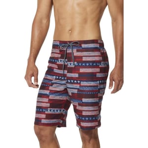 Speedo Boys Thru Way Stripe eBoard 18Rwb Speedo Red