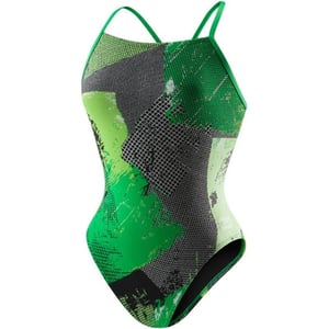 Speedo Endurance Angles Free Back Swimsuit SwimsuitHow Its Done Speedo Green