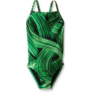 Speedo Girls Endurance Turbo Stroke Drop Back SwimsuitTurbo Speedo Green