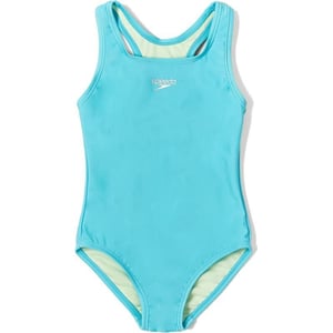 Speedo Girls Swimsuit One Piece Closed RacerbackBlue Atoll