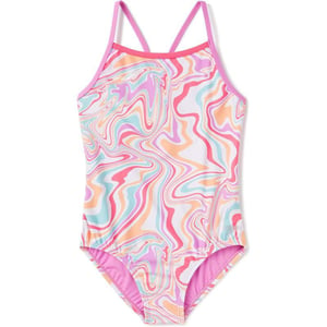 Speedo Girls Swimsuit One Piece Thin StrapsCyclamen