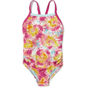 Speedo Girls Swimsuit One Piece Thin StrapsPink Cosmos