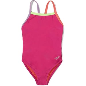 Speedo Girls Swimsuit One Piece Thin StrapsRose Violet