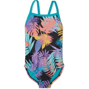 Speedo Girls Swimsuit One Piece Thin StrapsTropical Stamp